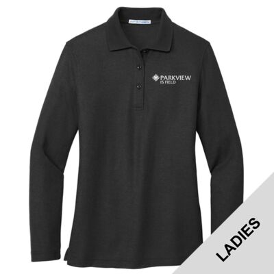 Parkview IS FIELD - Ladies Silk Touch Long Sleeve Polo Thumbnail