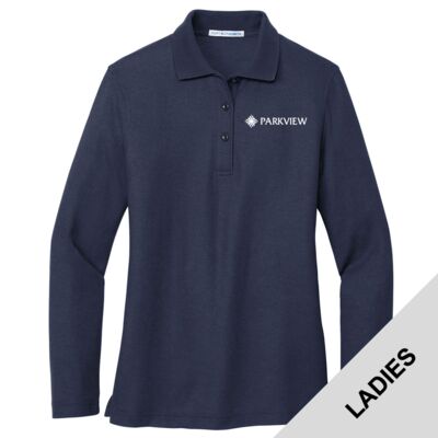 Parkview EVS - Ladies Silk Touch Long Sleeve Polo Thumbnail