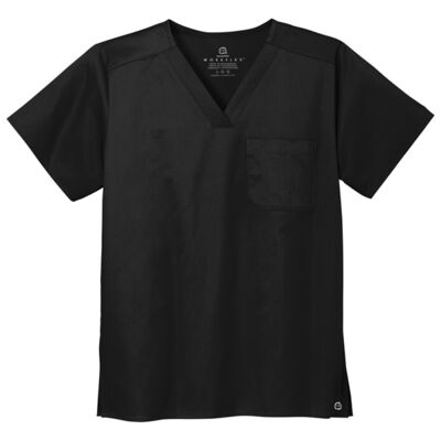 Parkview Main - Unisex WorkFlex Chest Pocket V Neck Top Thumbnail