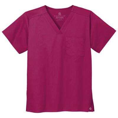 IS FIELD - Parkview Main - Unisex WorkFlex Chest Pocket V Neck Top Thumbnail